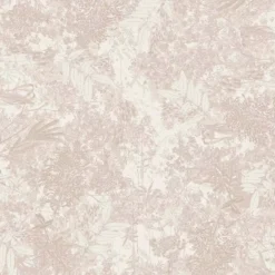 Nappe pur coton enduit motif jacquard beige Mille esprit jardins chanvre