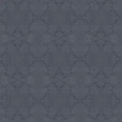 Nappe pur coton enduit motif jacquard gris Mille isaphire zinc