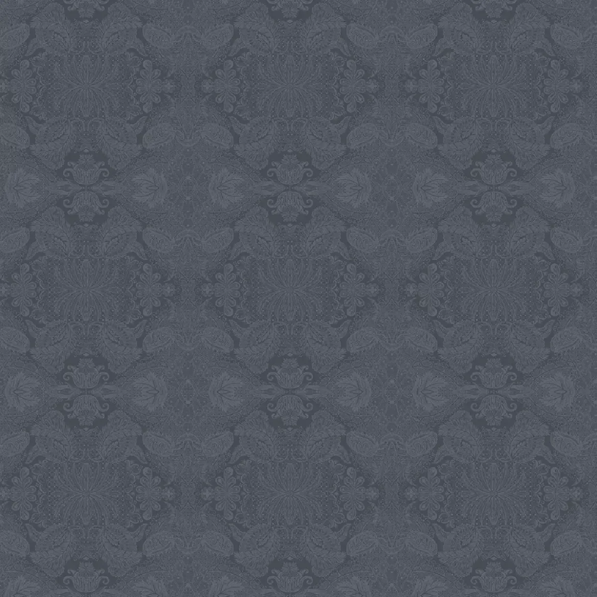 Nappe pur coton enduit motif jacquard gris Mille isaphire zinc