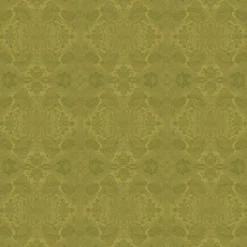 Nappe pur coton enduit motif jacquard or Mille isaphire vermeil