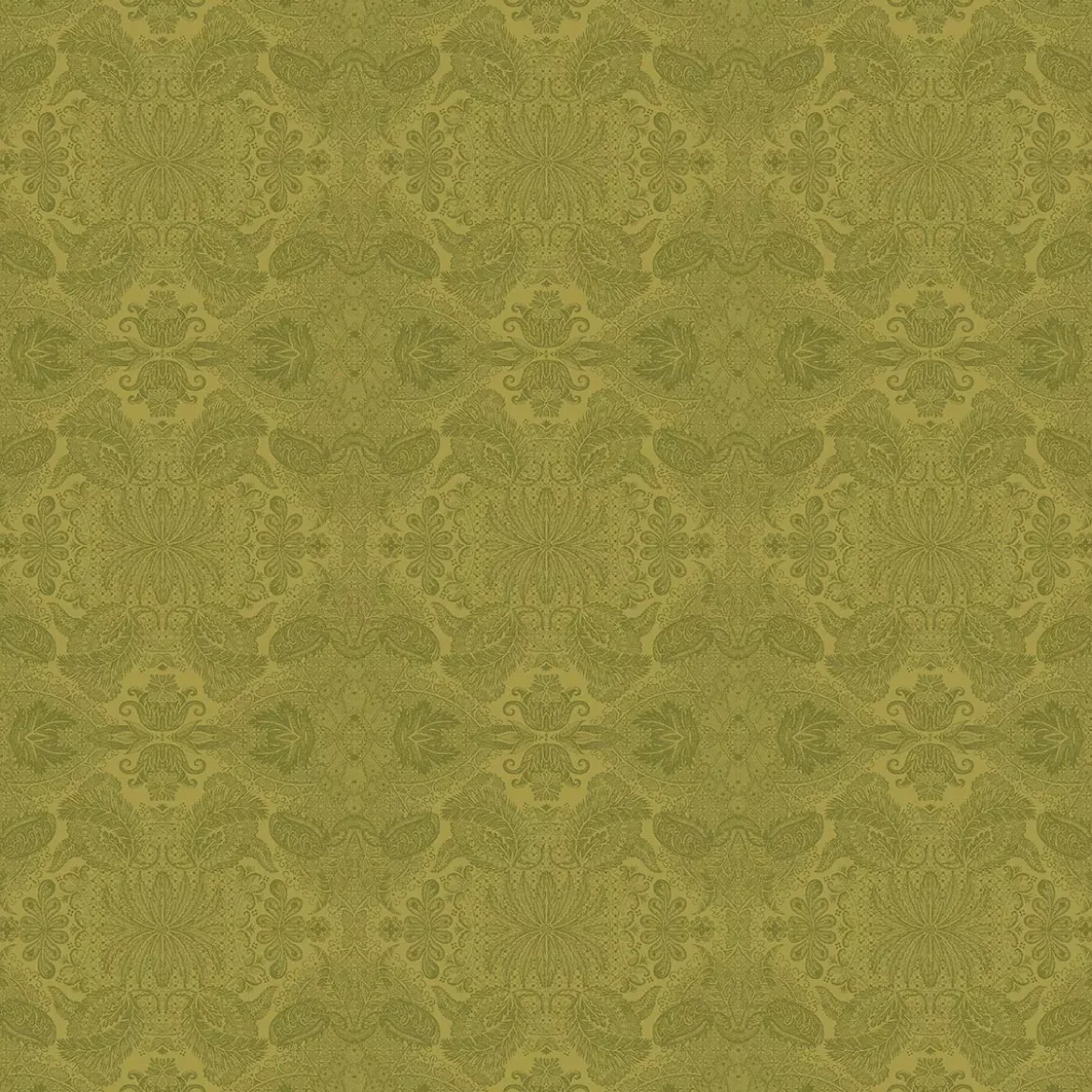 Nappe pur coton motif jacquard or Mille isaphire vermeil