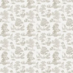 Nappe pur lin 165 g/m² imprimé beige Poesie naturel