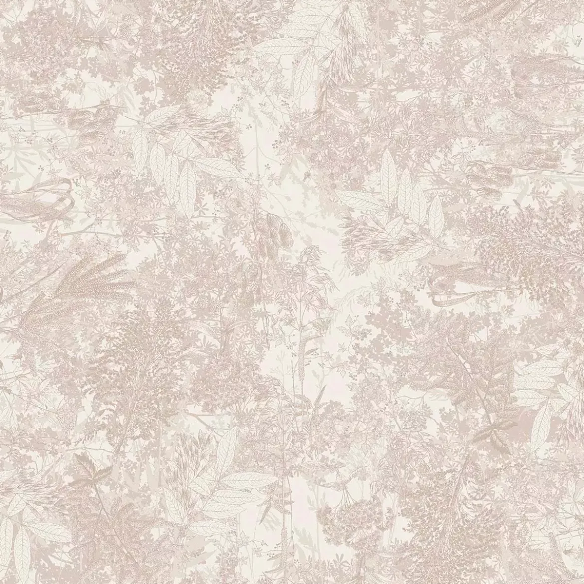 Nappe sur mesure pur coton 220 g/m² motif jacquard beige Mille esprit jardins chanvre