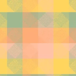Nappe sur mesure pur coton 205 g/m² motif jacquard rose jaune Mille empreintes pastel