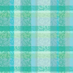Nappe sur mesure pur coton motif jacquard bleu vert Mille feuillages turquoise
