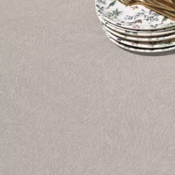 Nappe sur mesure pur coton motif jacquard beige Paradia lin