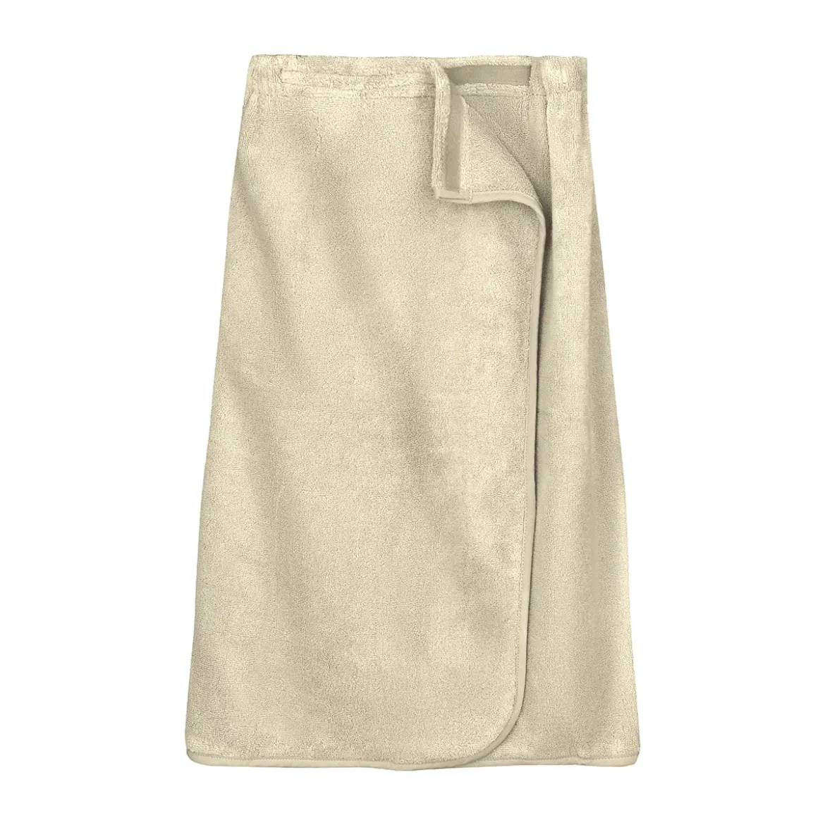 Pareo pur coton 420 g/m² uni beige Elea angora