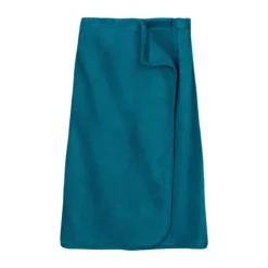 Pareo pur coton 420 g/m² uni bleu Elea canard