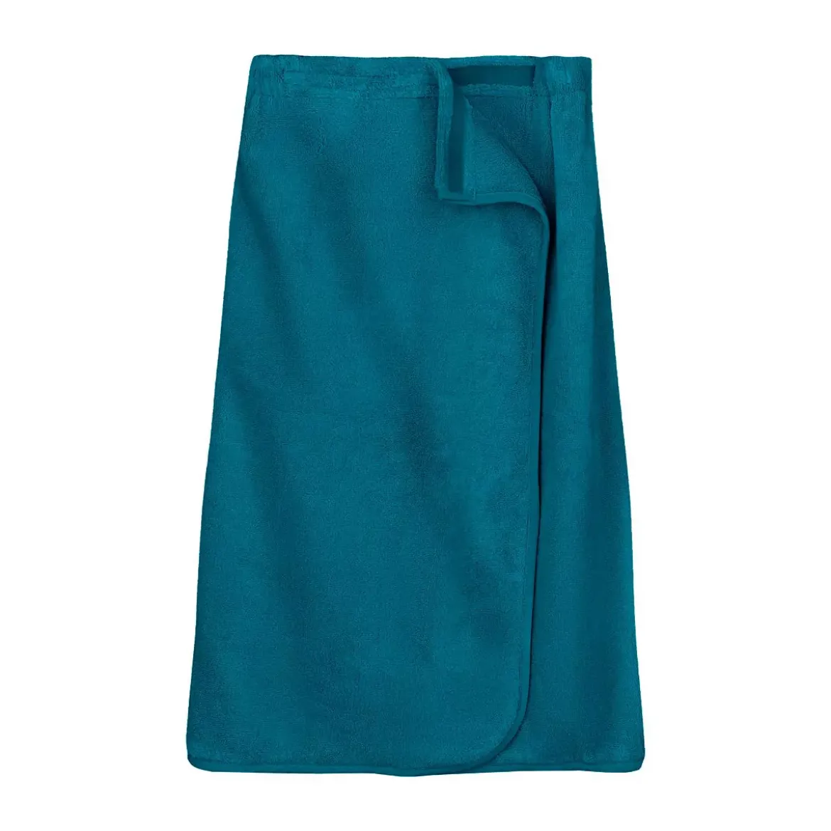 Pareo pur coton 420 g/m² uni bleu Elea canard