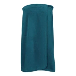 Pareo pur coton 420 g/m² uni bleu Elea canard