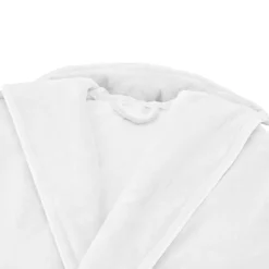 Peignoir coton mélangé 300 g/m² uni blanc Teddy blanc