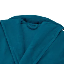 Peignoir coton mélangé 300 g/m² uni bleu Teddy canard