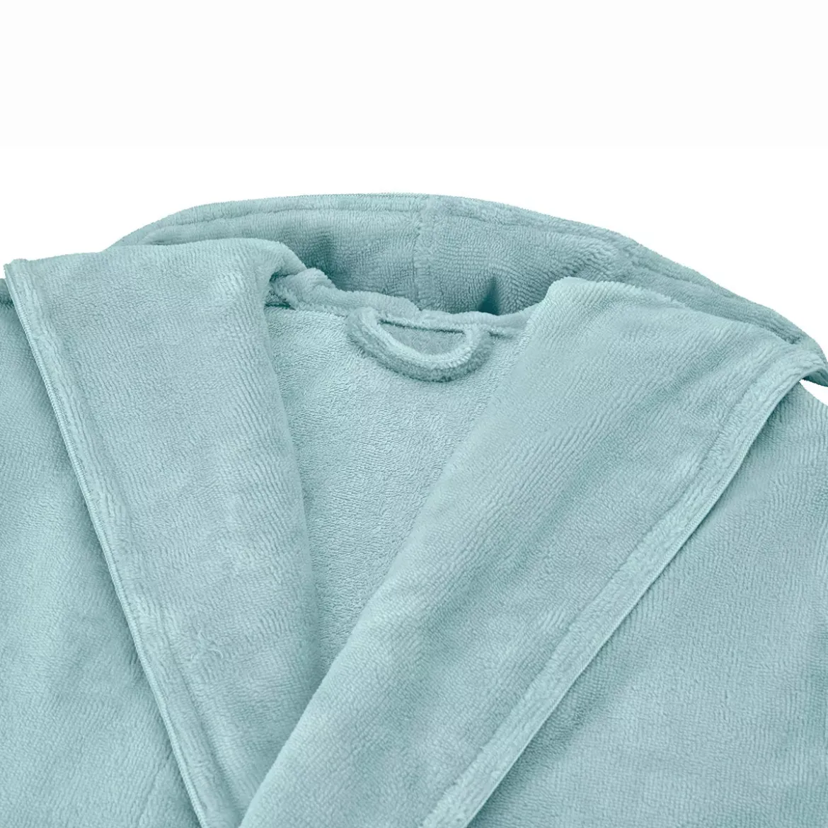 Peignoir coton mélangé 300 g/m² uni bleu Teddy glacier