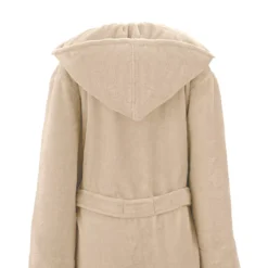 Peignoir coton mélangé 300 g/m² uni ecru Teddy angora