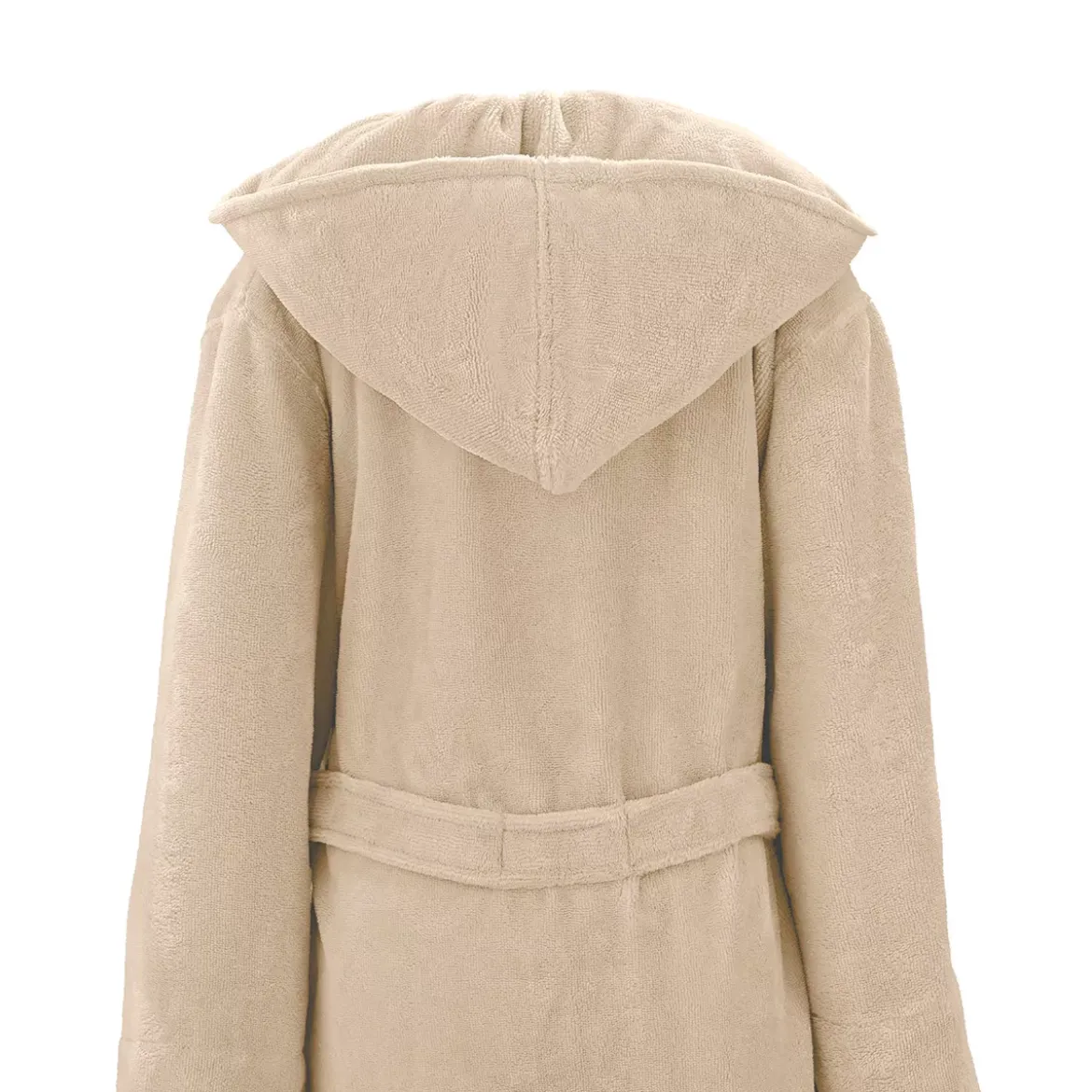Peignoir coton mélangé 300 g/m² uni ecru Teddy angora