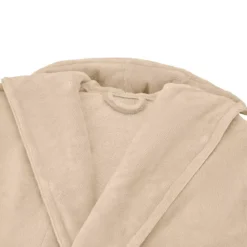 Peignoir coton mélangé 300 g/m² uni ecru Teddy angora