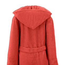 Peignoir coton mélangé 300 g/m² uni orange Teddy corail