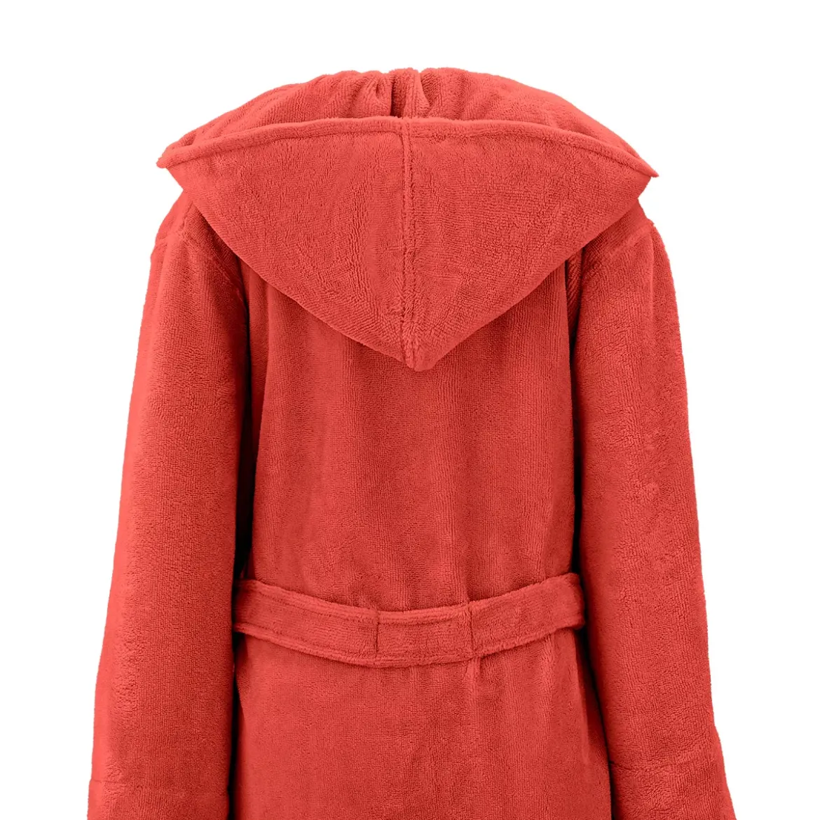 Peignoir coton mélangé 300 g/m² uni orange Teddy corail