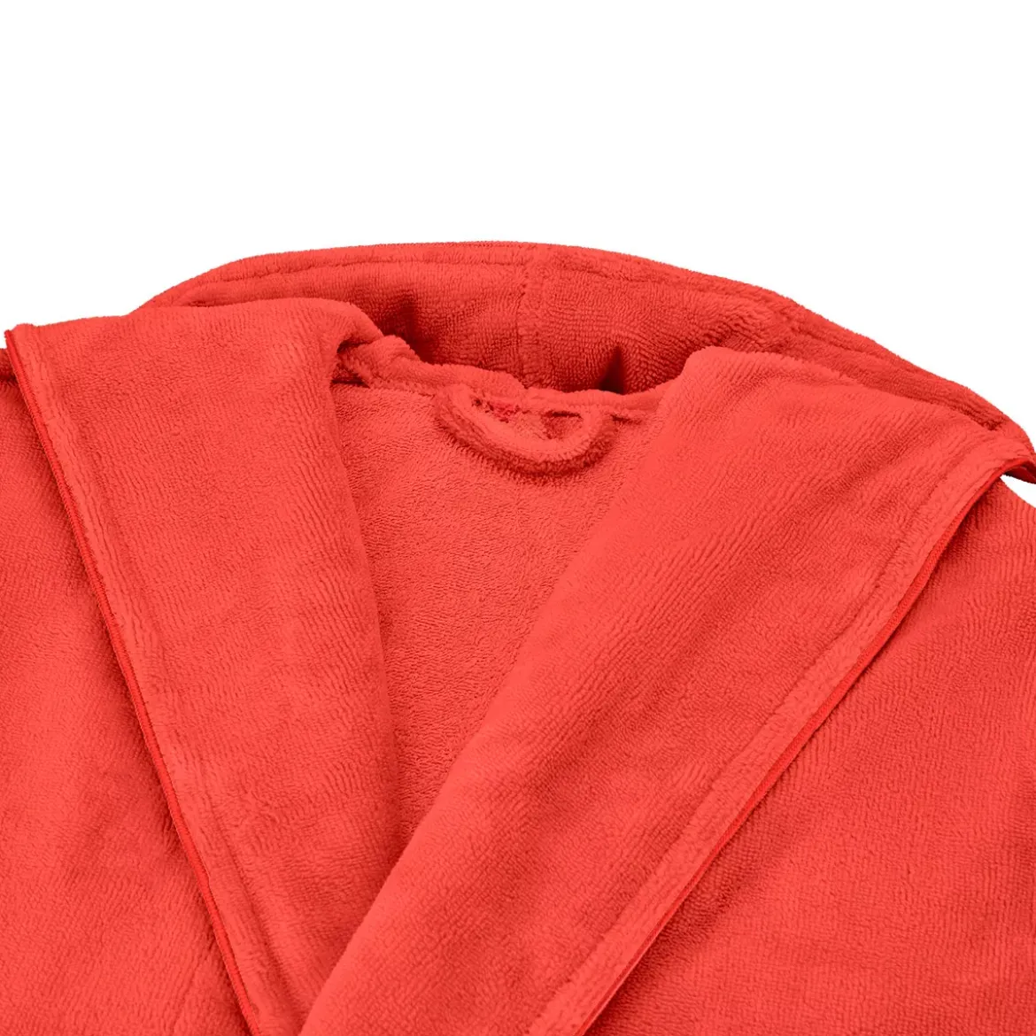 Peignoir coton mélangé 300 g/m² uni orange Teddy corail