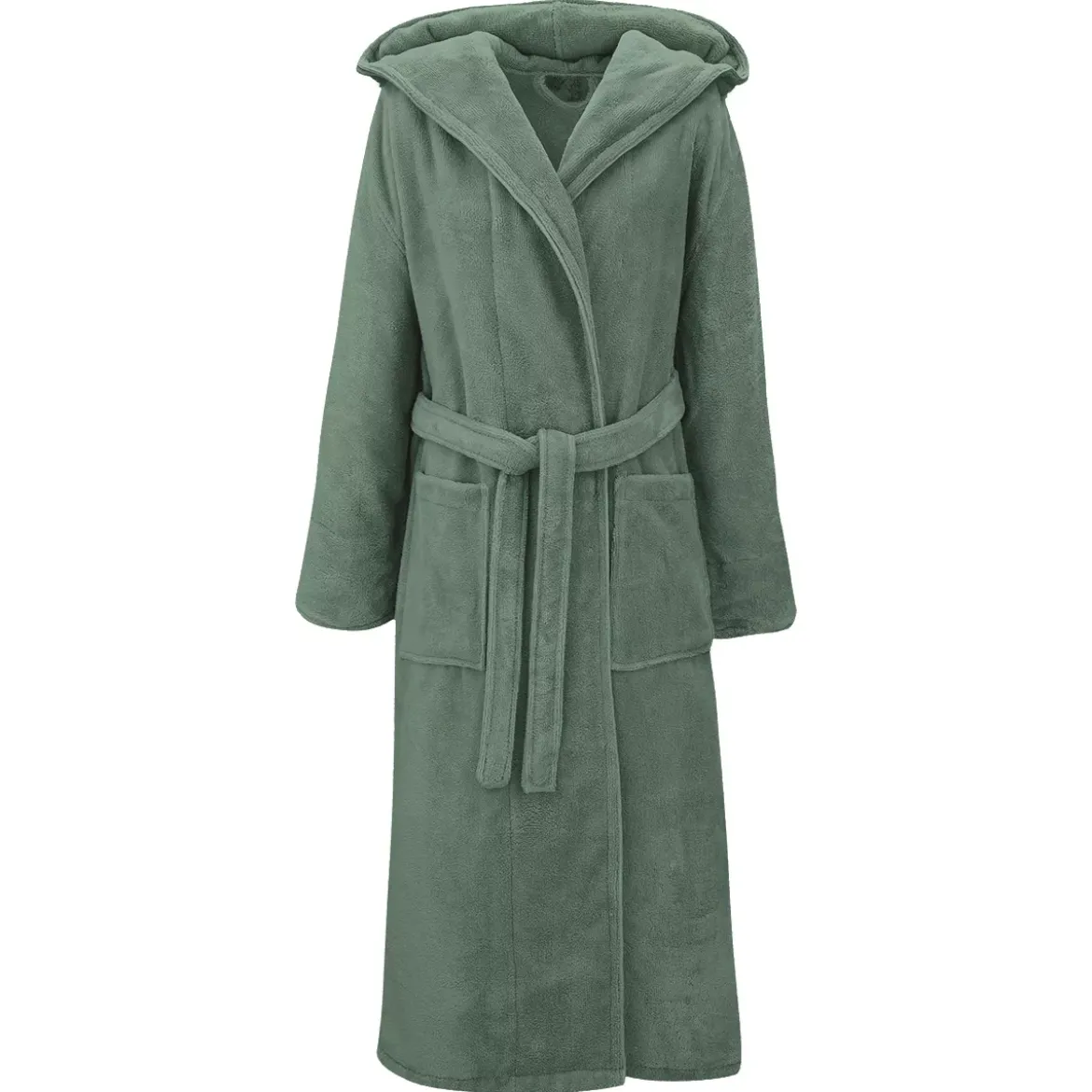 Peignoir coton mélangé 300 g/m² uni vert Teddy kaki