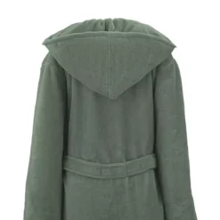 Peignoir coton mélangé 300 g/m² uni vert Teddy kaki