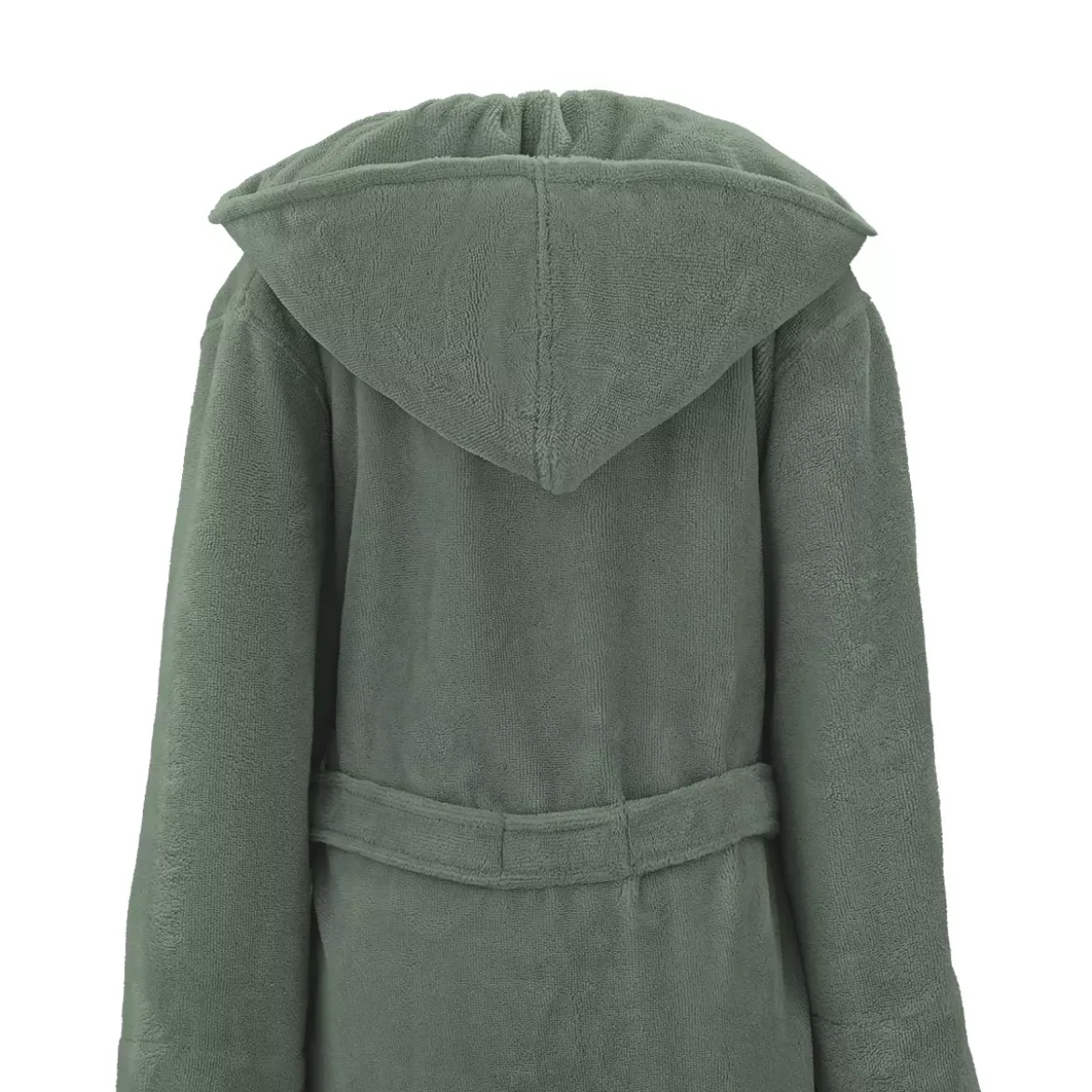 Peignoir coton mélangé 300 g/m² uni vert Teddy kaki
