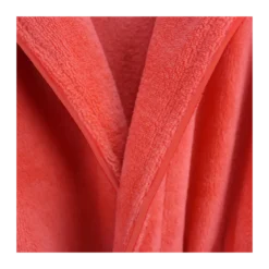 Peignoir enfant enfant coton mélangé 300 g/m² uni rose Teddy corail