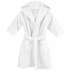 Peignoir enfant enfant coton mélangé 300 g/m² uni blanc Teddy blanc