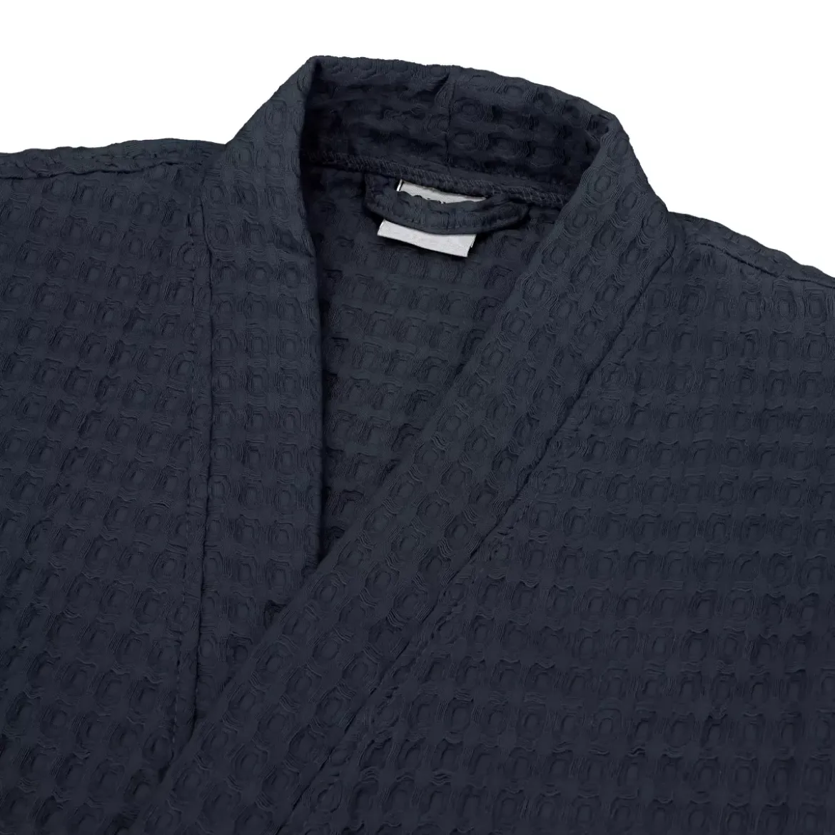 Peignoir homme pur coton 240 g/m² nid d'abeille marine Detente navy