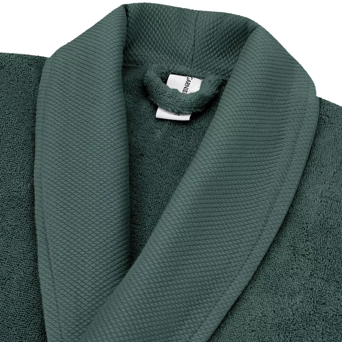 Peignoir pur coton 420 g/m² uni anthracite Elea crepuscule
