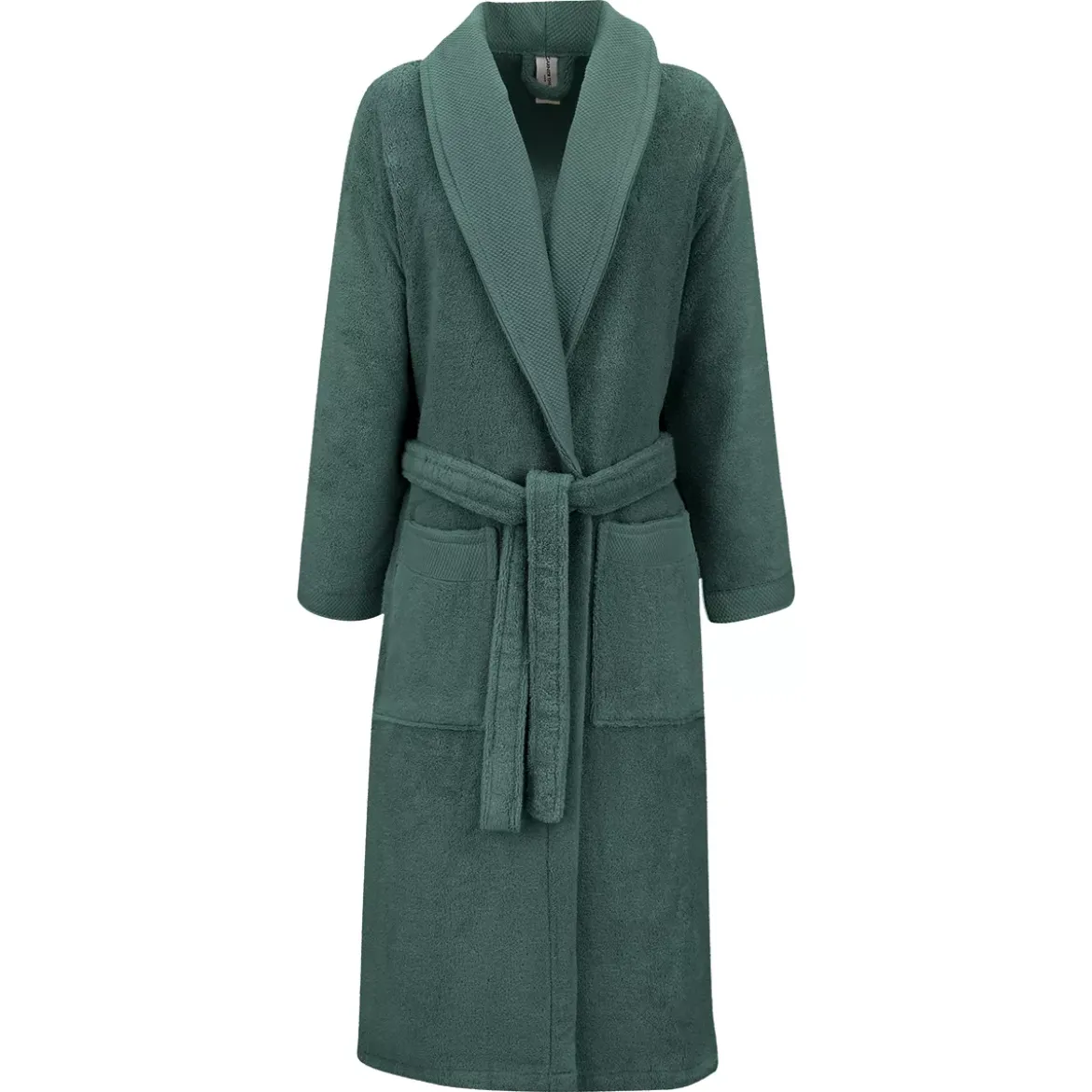 Peignoir pur coton 420 g/m² uni anthracite Elea crepuscule