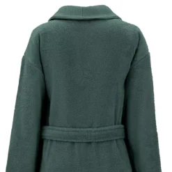Peignoir pur coton 420 g/m² uni anthracite Elea crepuscule