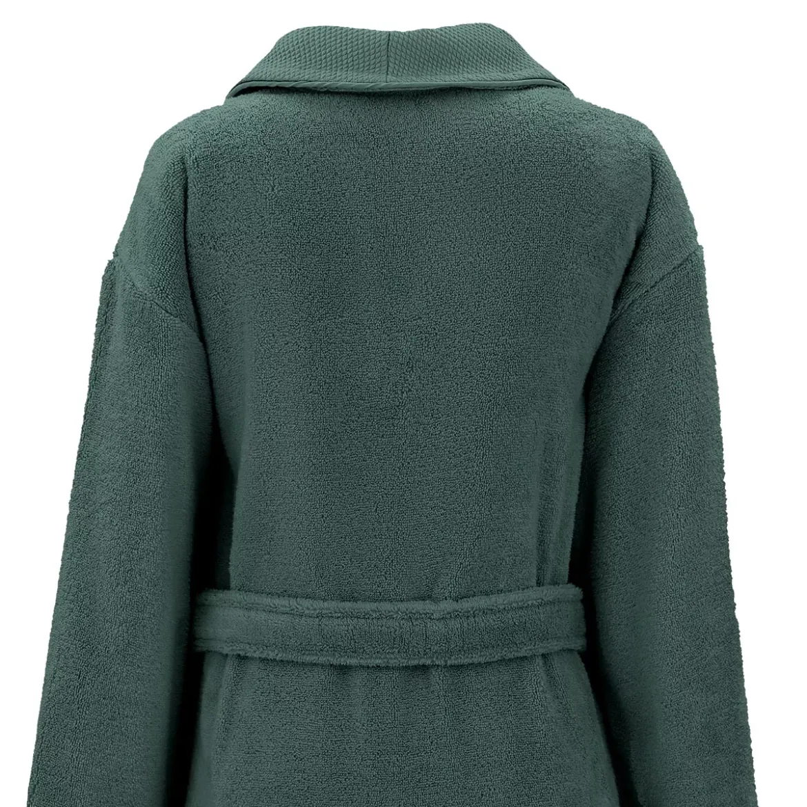 Peignoir pur coton 420 g/m² uni anthracite Elea crepuscule