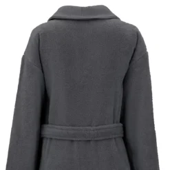 Peignoir pur coton 420 g/m² uni anthracite Elea carbone