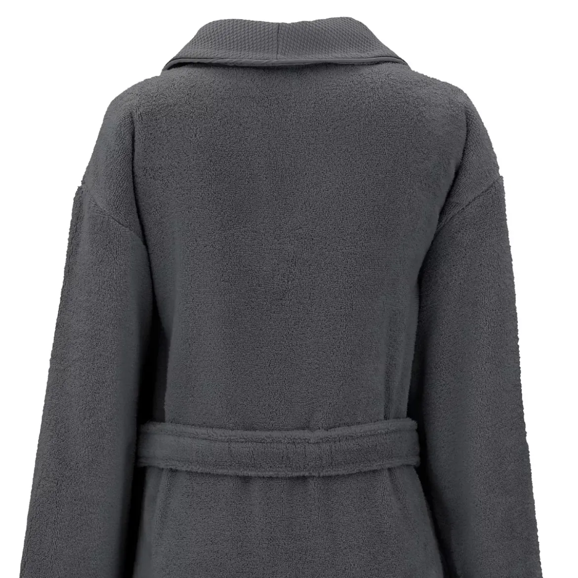 Peignoir pur coton 420 g/m² uni anthracite Elea carbone