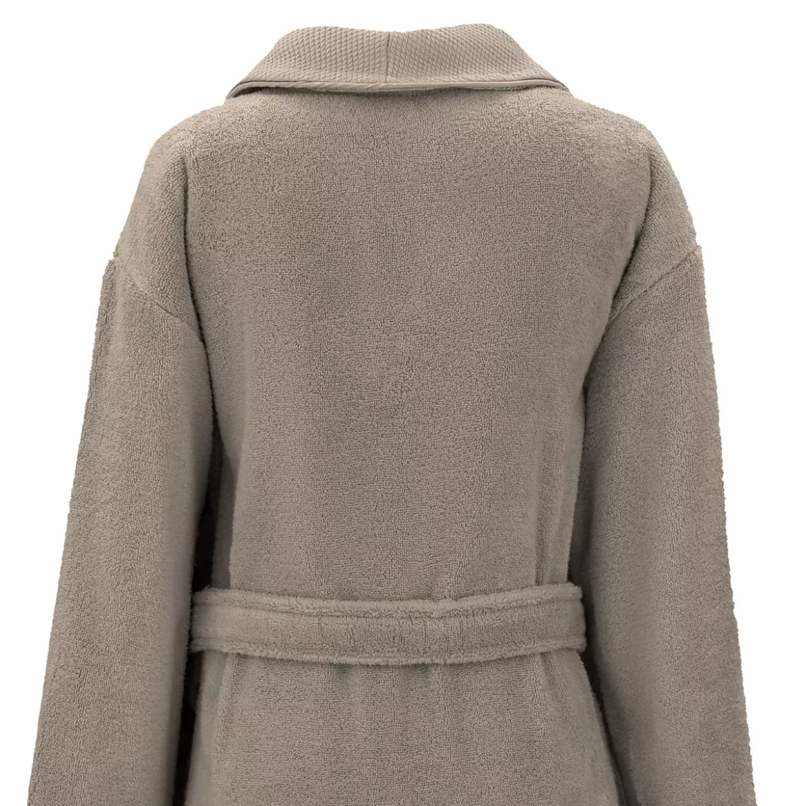 Peignoir pur coton 420 g/m² uni beige Elea chataignes
