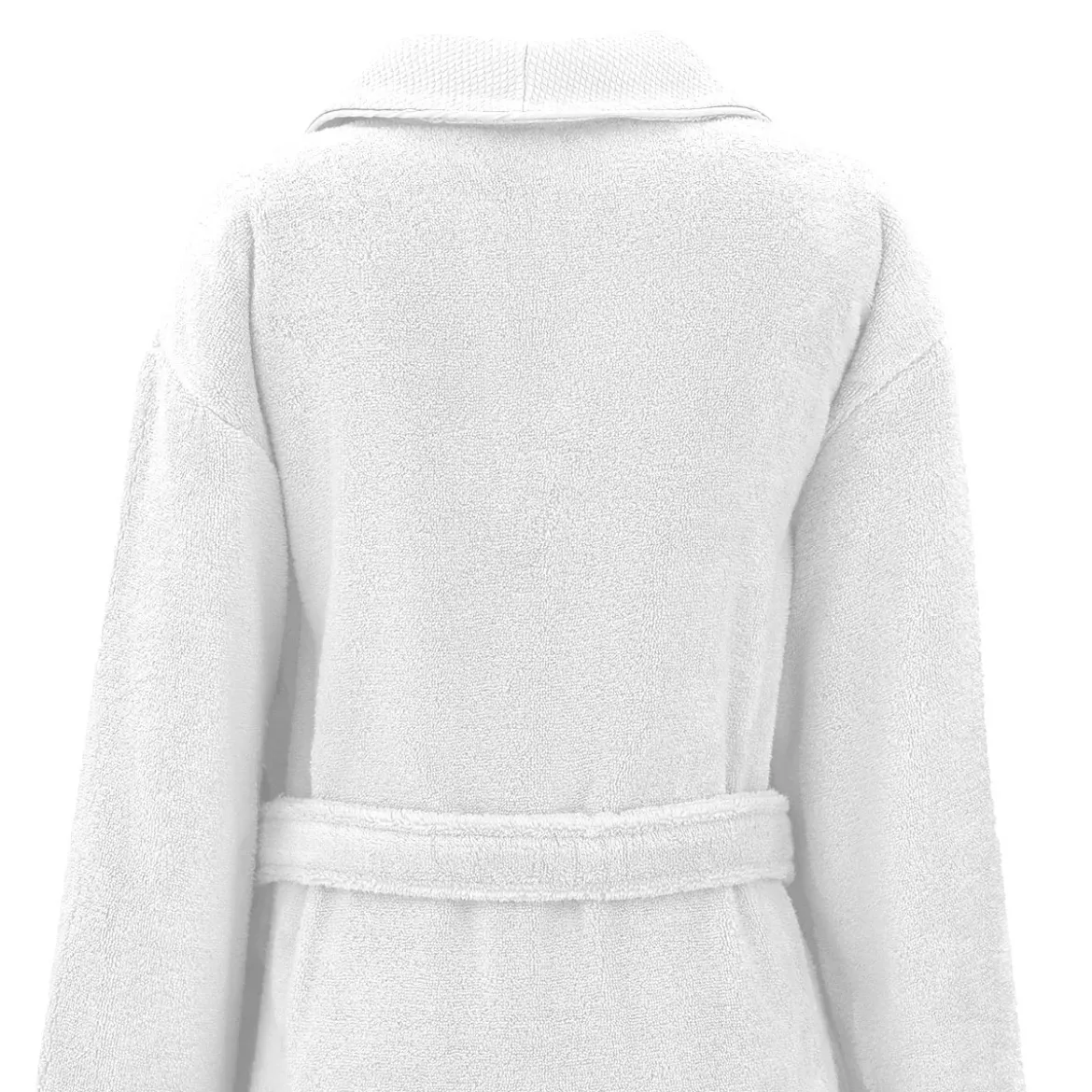 Peignoir pur coton 420 g/m² uni blanc Elea blanc