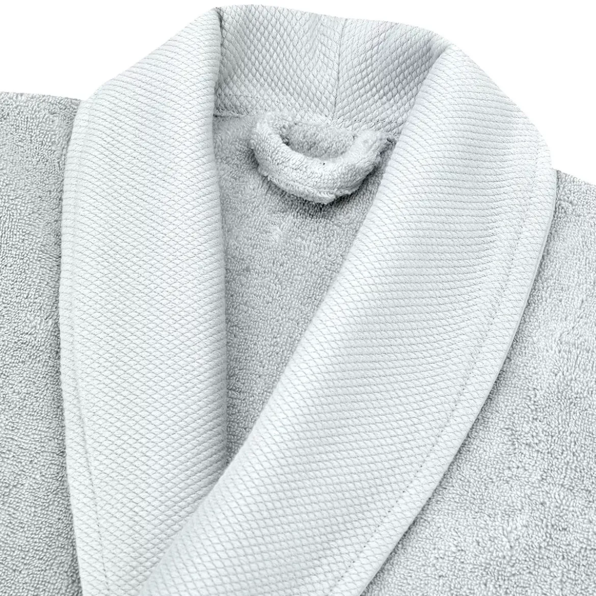 Peignoir pur coton 420 g/m² uni gris Elea nuage