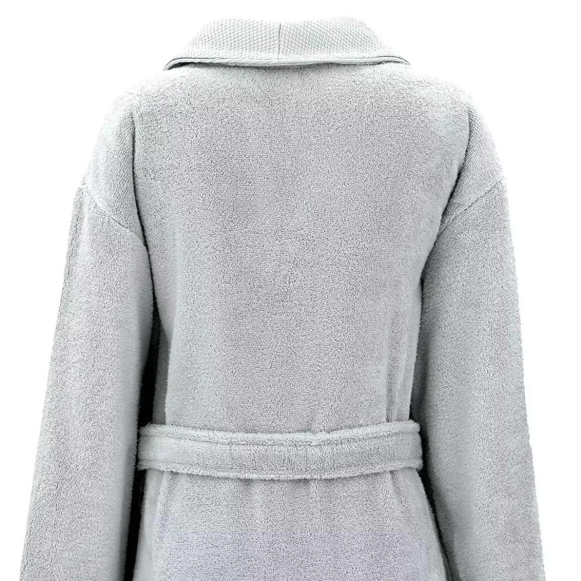 Peignoir pur coton 420 g/m² uni gris Elea nuage