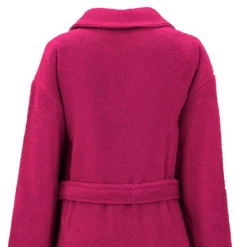 Peignoir pur coton 420 g/m² uni rose Elea fuchsia