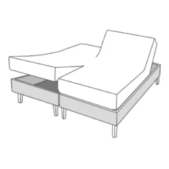Protege matelas duo pur coton 230 g/m² molleton blanc Molleton blanc