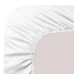 Protege matelas duo pur coton 230 g/m² molleton blanc Molleton blanc