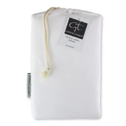 2 protege oreillers pur coton 135 g/m² molleton blanc Molleton blanc