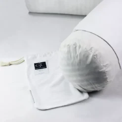 Protege traversin pur coton 135 g/m² molleton blanc Molleton blanc