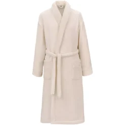 Robe de chambre polyester 290 g/m² uni ivoire Valmorel ivoire