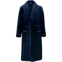 Robe de chambre polyester 290 g/m² uni marine Valmorel navy