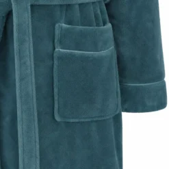 Robe de chambre polyester 290 g/m² uni canard Valmorel pacifique
