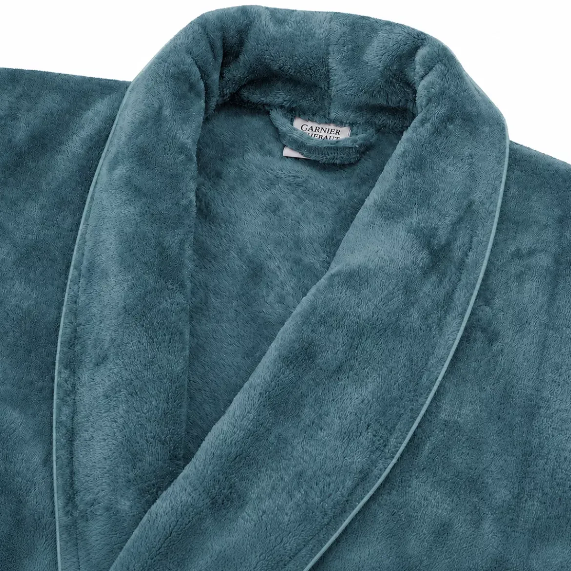 Robe de chambre polyester 290 g/m² uni canard Valmorel pacifique