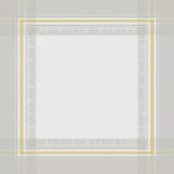 Serviette coton mélangé motif jacquard blanc Galerie des glaces vermeil