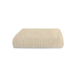 Serviette eponge pur coton 575 g/m² uni beige Vitae stone
